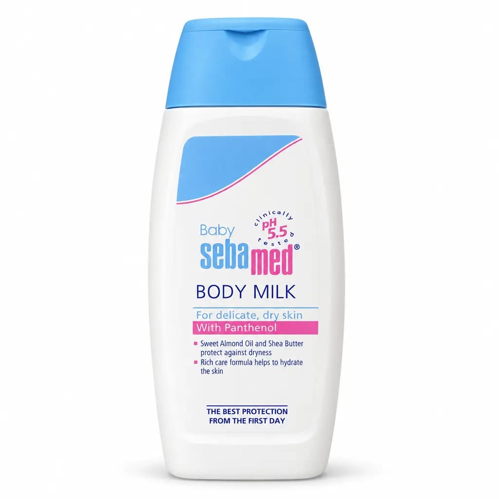 Baby Sebamed Body Milk with Panthenol – pH 5.5 thumbnail 2