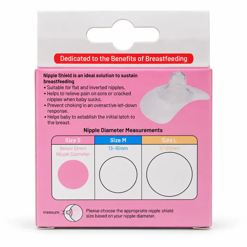 Pigeon Natural Feel Nipple Shield – Silicone Breastfeeding Support Shield thumbnail 3