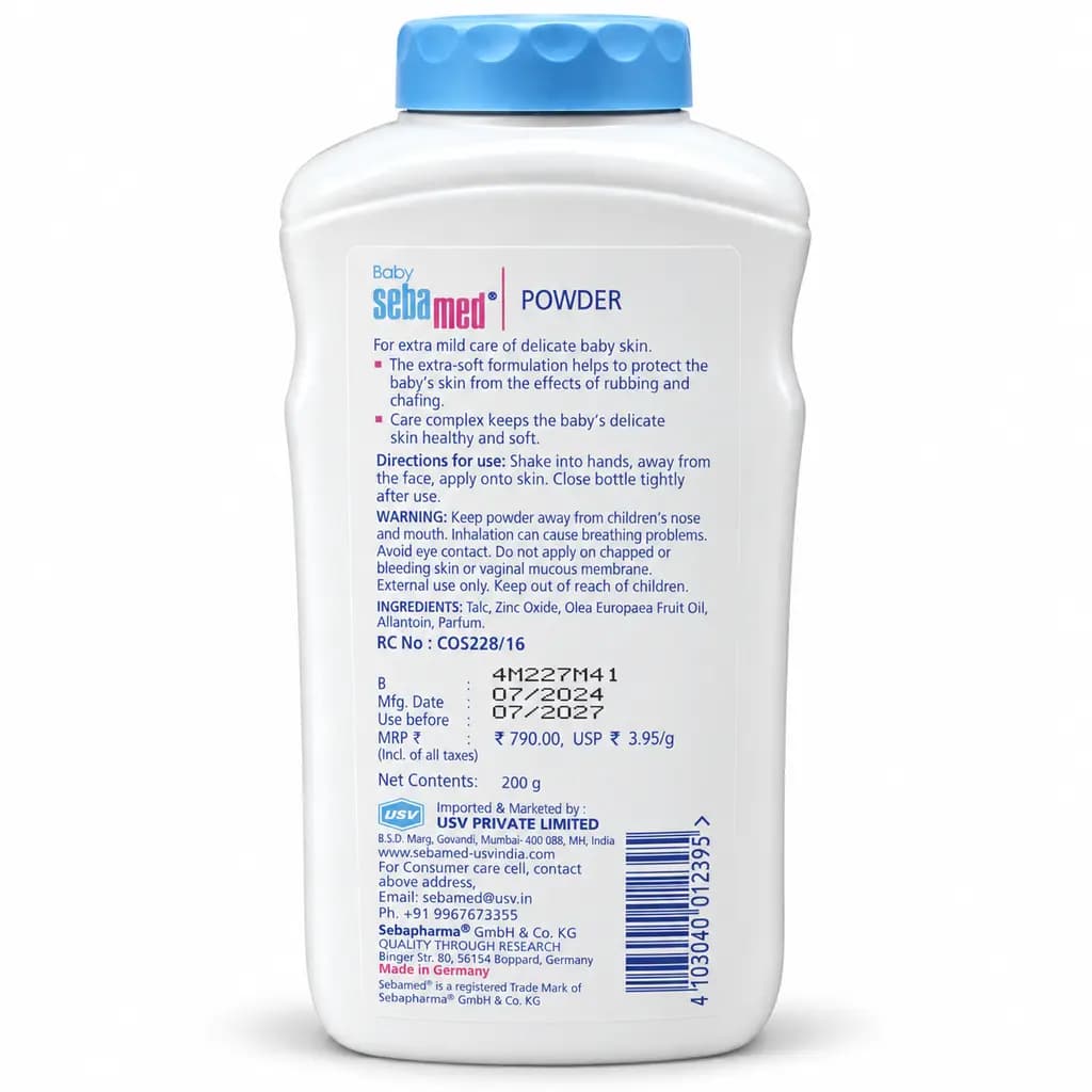 Baby Sebamed Powder with Olive Oil & Allantoin – 200 g thumbnail 2