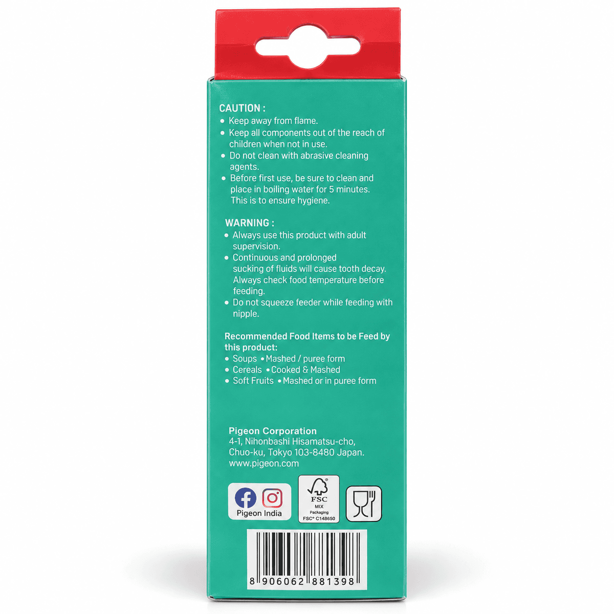 Pigeon Food Feeder with Spoon – Squeezable Feeder 240 ml / 8 oz thumbnail 4