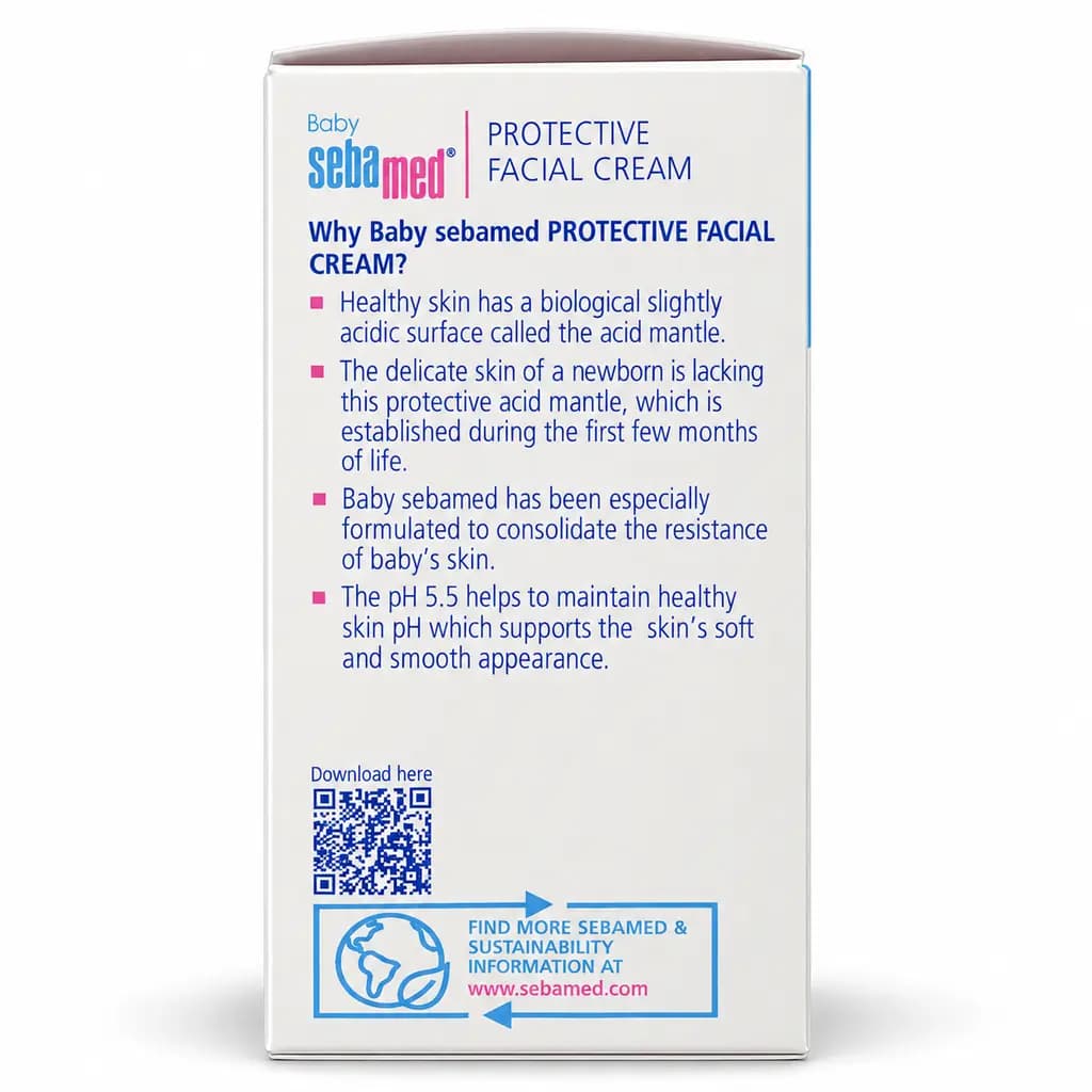 Baby Sebamed Protective Facial Cream with Panthenol – 50 ml thumbnail 4