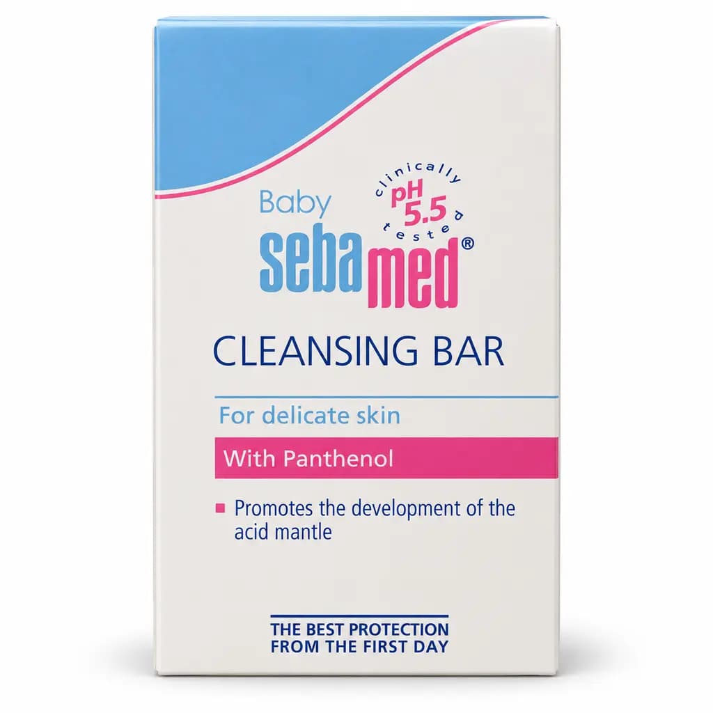 Baby Sebamed Cleansing Bar with Panthenol – pH 5.5