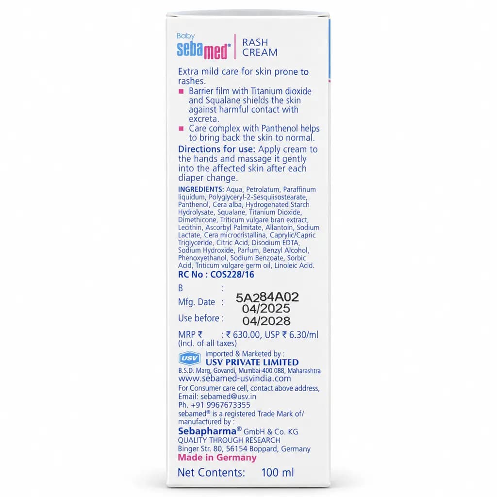 Baby Sebamed Rash Cream with Panthenol – 100 ml thumbnail 3