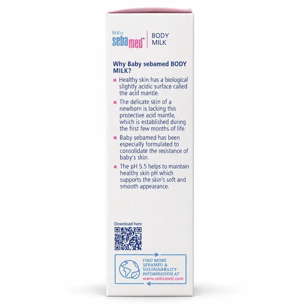 Baby Sebamed Body Milk with Panthenol – pH 5.5 thumbnail 4