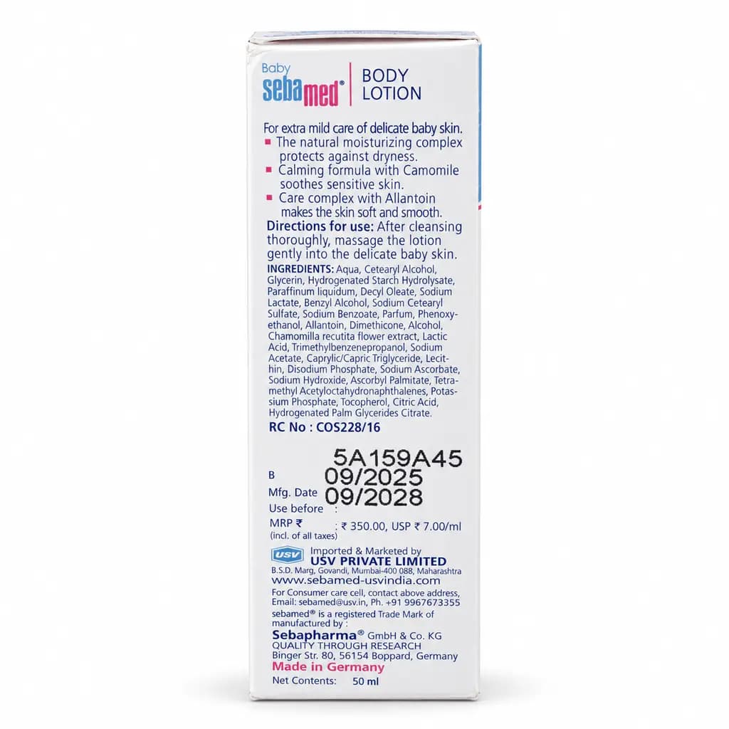 Baby Sebamed Body Lotion with Camomile – pH 5.5 thumbnail 3
